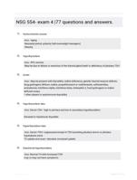 NSG 554- exam 4 |77 questions and answers.