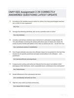 CMY1502 Assignment 2 29 CORRECTLY ANSWERED QUESTIONS LATEST UPDATE