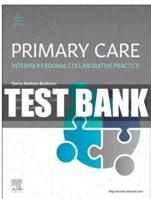 TEST BANK FOR PRIMARY CARE A COLLABORATIVE PRACTICE 6TH EDITION BY BUTTARO