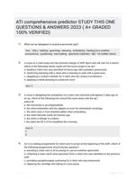 ATI comprehensive predictor STUDY THIS ONE QUESTIONS & ANSWERS 2023 ( A+ GRADED 100% VERIFIED)