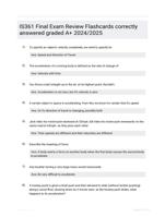 IS361 Final Exam Review Flashcards correctly answered graded A+ 2024/2025