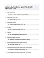 Alpha Delta Phi EXAM QUESTIONS  WITH ANSWERS 100%