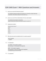 EGR 2400 Exam 1 With Questions and Answers 