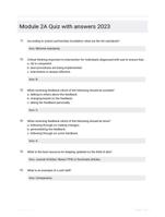 Module 2A Quiz with answers 2023