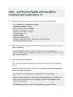 C826 - Community Health and Population Nursing Study Guide Rated A+