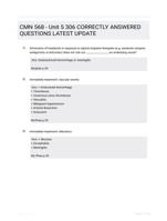 CMN 568 - Unit 5 306 CORRECTLY ANSWERED QUESTIONS LATEST UPDATE