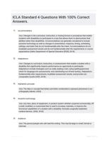  ICLA Standard 4 questions and answers latest top score.