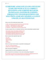 GUIDEWIRE ASSOCIATE EXAMS AND STUDY  GUIDE 2024