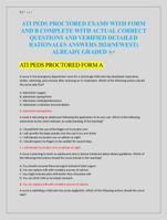 ATI PEDS PROCTORED EXAMS WITH FORM  AND B COMPLETE