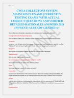 CWEA COLLECTONS SYSTEM  MAINTAINCE EXAMS |CURRENTLY  TESTING EXAMS