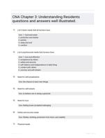   CNA Chapter 3: Understanding Residents questions and answers well illustrated.