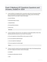 Exam 3 Medsurg ATI Questions Questions and Answers, Graded A+ 2024