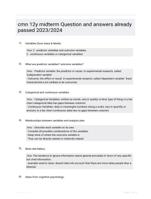 cmn 12y midterm Question and answers already passed 2023/2024