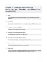 Chapter 2: Janeway's Immunobiology QUESTIONS AND ANSWERS 100% VERIFIED A+ GUARANTEED