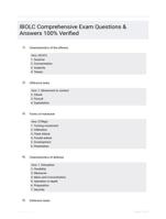 IBOLC Comprehensive Exam Questions & Answers 100% Verified