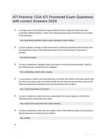 ATI Practice: COA ATI Proctored Exam Questions with correct Answers 2024