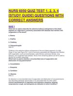 NURS 6050 QUIZ TEST 1, 2, 3, 4 [STUDY GUIDE] QUESTIONS WITH CORRECT ANSWERS