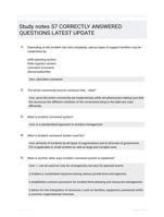 Study notes 57 CORRECTLY ANSWERED QUESTIONS LATEST UPDATE