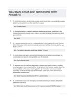 WGU D220 EXAM 300+ QUESTIONS WITH ANSWERS 