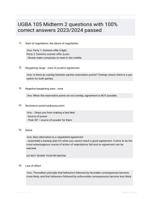 UGBA 105 Midterm 2 questions with 100% correct answers 2023/2024 passed