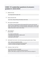 UGBA 10 Leadership questions & answers graded A+ 2023/2024