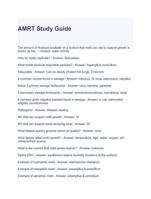 AMRT Study Guide Questions and Answers