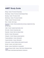 AMRT Study Guide Questions and Answers-Graded A