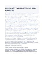 IICRC AMRT EXAM QUESTIONS AND ANSWERS