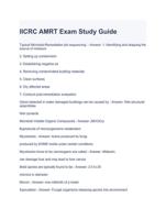 IICRC AMRT Exam Study Guide with complete solutions