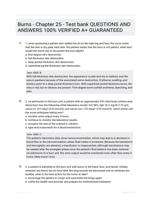 Burns - Chapter 25 - Test bank QUESTIONS AND ANSWERS 100% VERIFIED A+ GUARANTEED