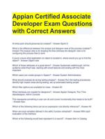 Appian Certified Associate  Developer Exam Questions  with Correct Answers