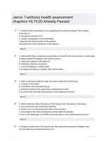 Jarvis 7-editions health assessment chapters-18,19,20 Already Passed