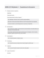 MSN 610 Module 4  Questions & Answers 