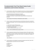 Fundamentals Final Test Bank Study Guide Questions and Correct Answers