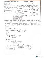 Fluid Mechanics problem set with solution