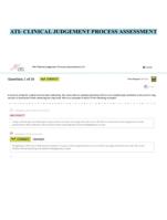 ATI- CLINICAL JUDGEMENT PROCESS ASSESSMENT