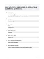 NGN NCLEX-RN 2023 SCREENSHOTS ACTUAL QUESTIONS & ANSWERS