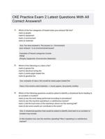 CKE Practice Exam 2 Latest Questions With All Correct Answers!!