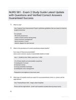 NURS 581 - Exam 2 Study Guide Latest Update  with Questions and Verified Correct Answers Guaranteed Success