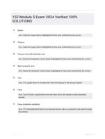 152 Module 5 Exam  2024 Verified 100% SOLUTIONS 