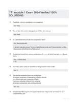 171 module 1 Exam  2024 Verified 100% SOLUTIONS