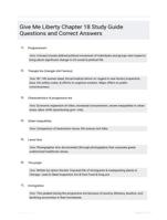 Give Me Liberty Chapter 18 Study Guide Questions and Correct Answers