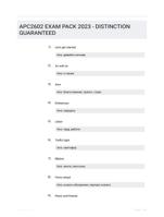 APC2602 EXAM PACK 2023 - DISTINCTION GUARANTEED