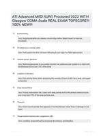 ATI Advanced MED SURG Proctored 2023 WITH Glasgow COMA Scale REAL EXAM TOPSCORE!!!100% NEW!!!