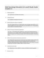 AQA Sociology Education (A Level) Study Guide Graded A+