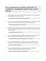 ATI Comprehensive Predictor with NGN 137 CORRECTLY ANSWERED QUESTIONS LATEST UPDATE