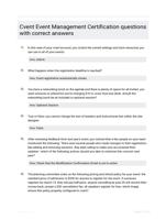 Cvent Event Management Certification questions with correct answers