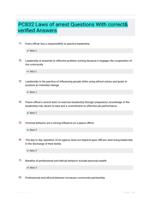 PC832 Laws of arrest Questions With correct& verified Answers