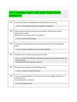 Ch 2 strategy mgmt -test bank Study Guide Graded A+