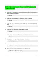 OTP 2 Questions and Answers 100% Correct | Updated 2024